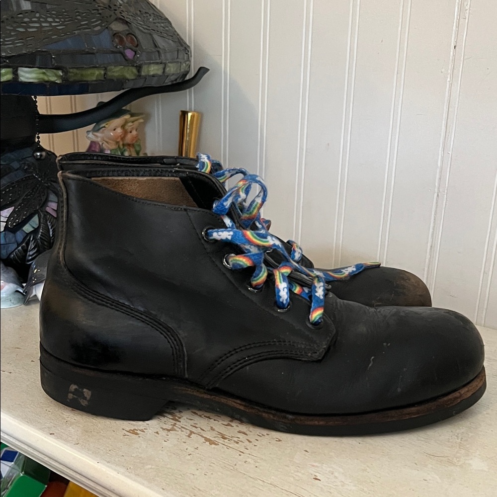 Vintage Military steel toe boots 50s size 11